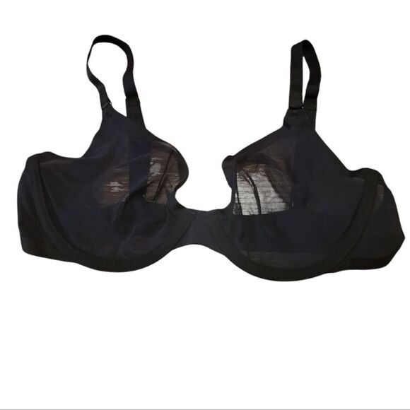 CUUP The Plunge Mesh Black Bra, Various Sizes NEW W/O TAG - Picture 3 of 6